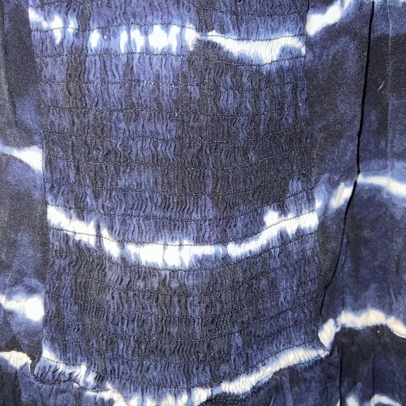 Xhiliration Blue and White Romper - Picture 5 of 5